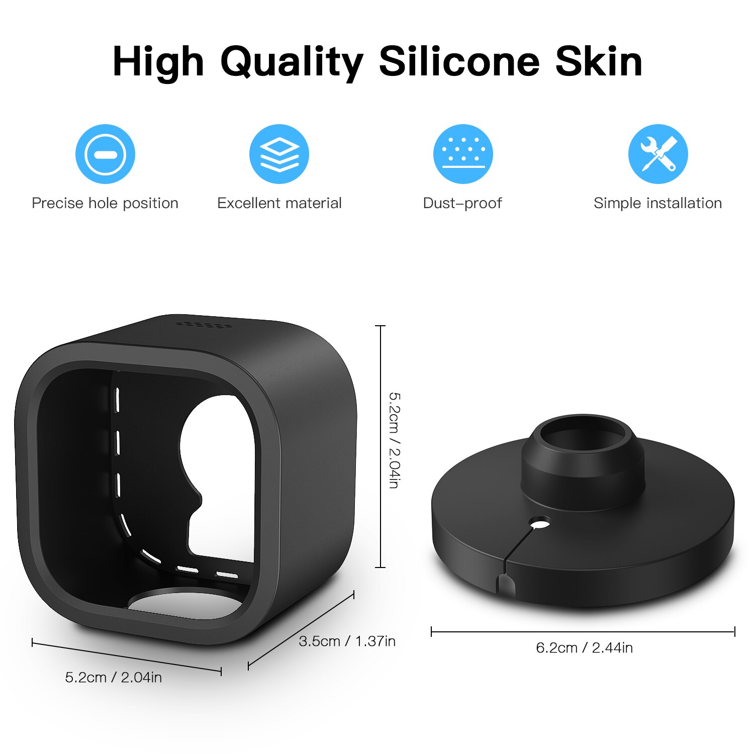 Blink Mini Camera Wall Mount Bracket Silicone Protective Covers Indoor/Outdoor Wall Mount Security Cover for Blink Mini Camera