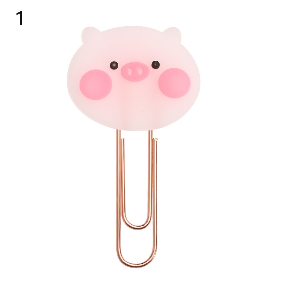 Animals Flower Paper Clips Bookmarks Kids Cute Book Mark Paper Clips Desk Organizer Stationery Office School Supply: 1