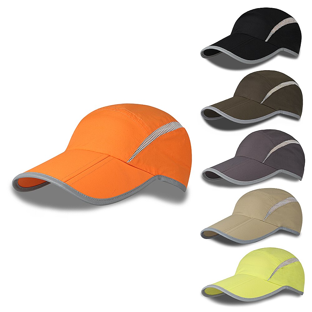 Men Women Quick Dry Sports Baseball Hat Lightweight Breathable Outdoor Sun Cap for Fishing Cycling Hiking