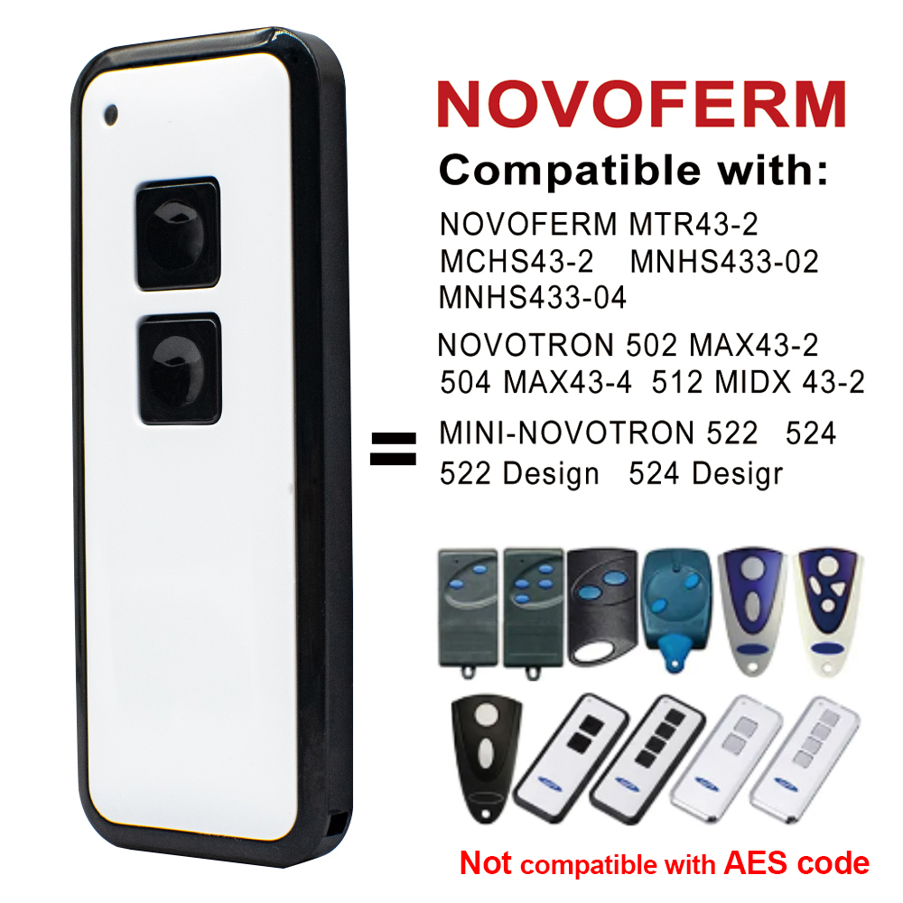 Novoferm Mini-novotron 522 524 433,92 Garagentor fernbedienung MHz rollen Code Tor Schlüssel bunds ender