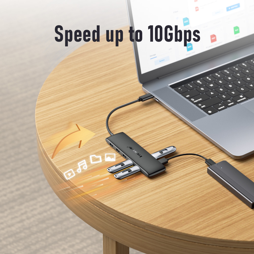 Lemorele 4K USB Hub USB C Stacja dokująca typu C do Dual HDMI dla Macbook iPad Pro Air M2 M1 Sumsang PC Akcesoria USB 3.1 HUB