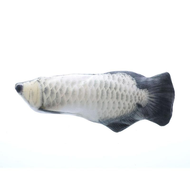 Juguetes para gatos Catnip eléctrico pez gato meneo peces realista felpa simulación peces realista mascota masticar Catnip productos para mascotas: C