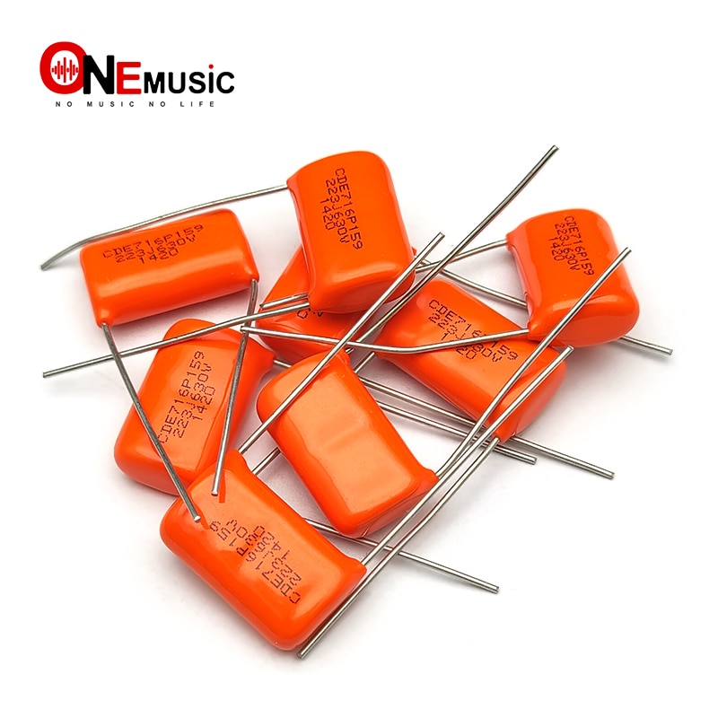 CDE – condensateur de guitare goutte Orange 716P .022uf/600V 23MM, pièces de guitare
