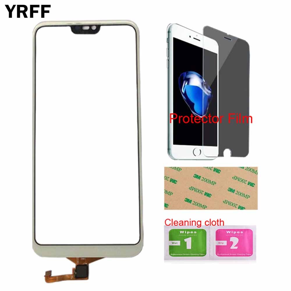 5.84'' Touch Screen Panel For Huawei P20 Lite Touch Screen Digitizer Panel Sensor Front Outer Glass Panel Tools Protector Film: White No Tools