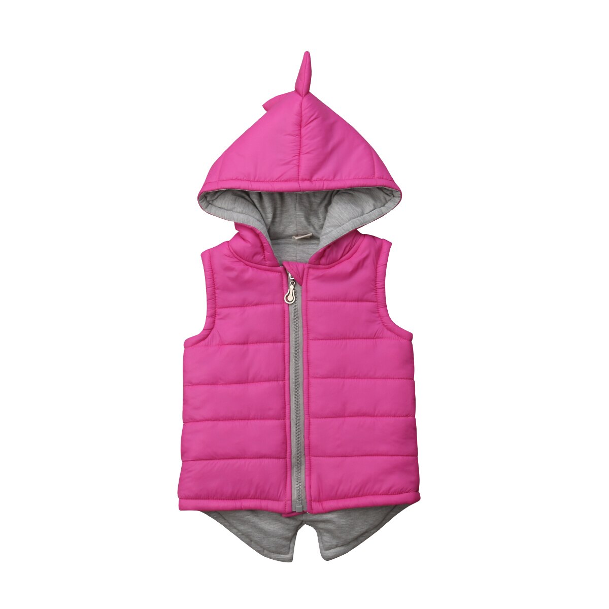 Pudcoco DEGLI STATI UNITI Stock Caldo di Inverno Del Bambino Della Ragazza di Autunno Vestiti di Cotone-imbottito Dinosauro Con Cappuccio Giacca Panciotto Della Maglia Del Cappotto Outwear Vestiti