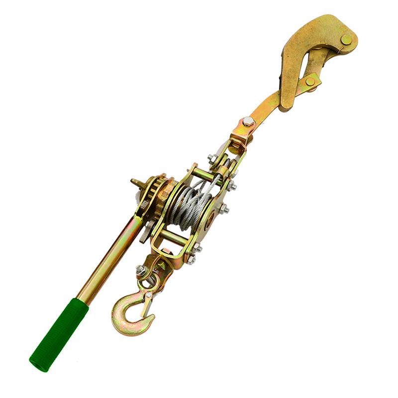 Cable Ratchet Tensioner Rope Tensioner Heavy Duty Ratcheting Lifting Pulley System Wire Ratchet Tensioner with Reinforced Gears