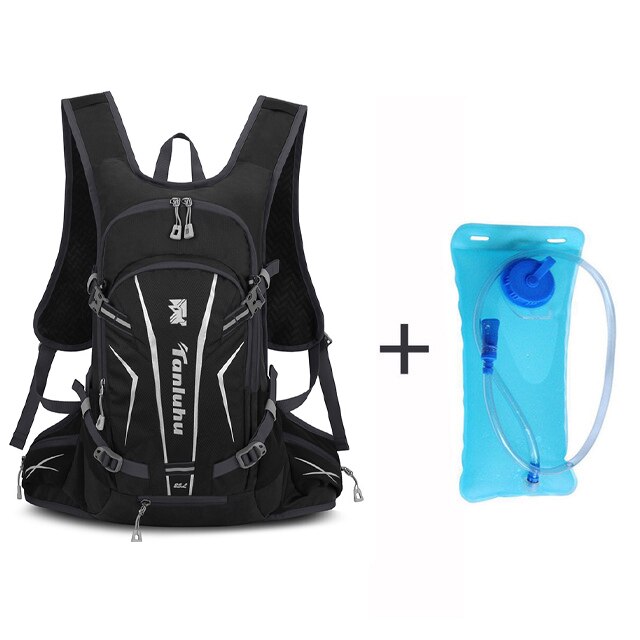 25L Waterproof Cycling Backpack Men And Women Hiking Camping Running Backpack Outdoor MTB Sports Hydration Backpack: black 2L water bag