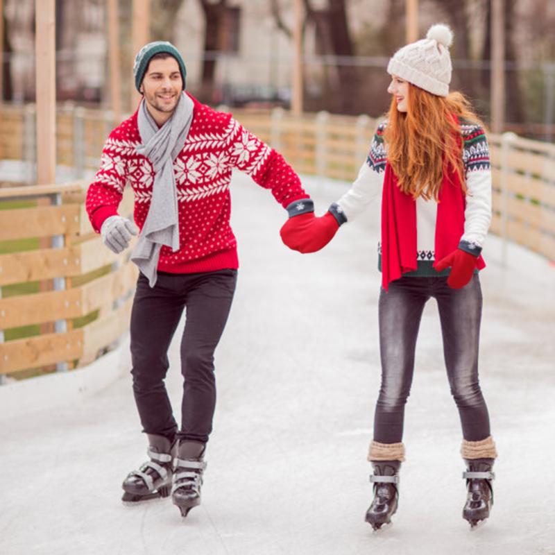 3 pièces/ensemble hiver romantique amant gants polaire moufles Couple femmes hommes hiver épaississement