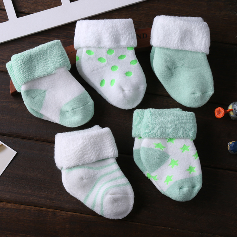 Neueste 5 teile/los Baby socken Weiche Baumwolle Baby Mädchen Jungen Socken Reine Baby Zubehör freundlicher Socken