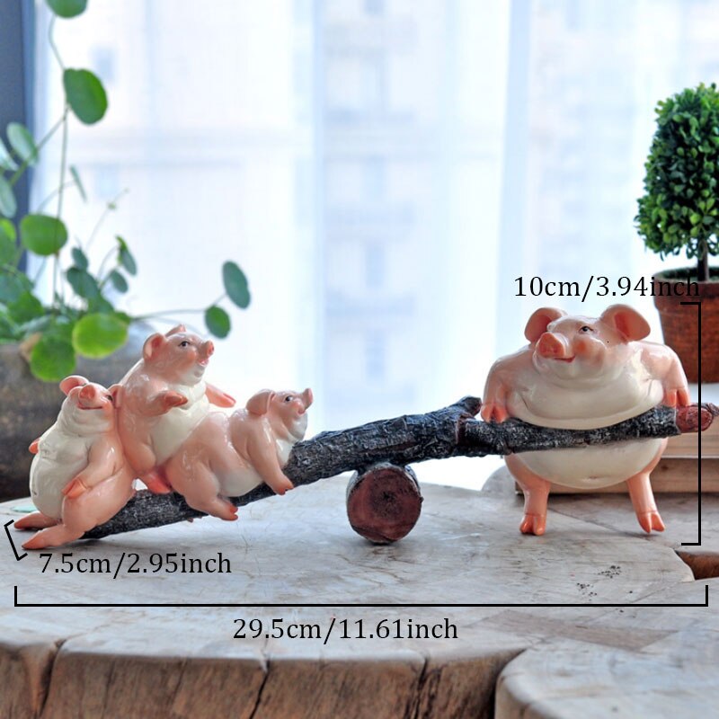 Zodiac Varken Hars Decoratie Simulatie Dier Sculptuur Ambachten Office Desktop Geluk Decoratie Tuin Micro Landschap Ingemaakte