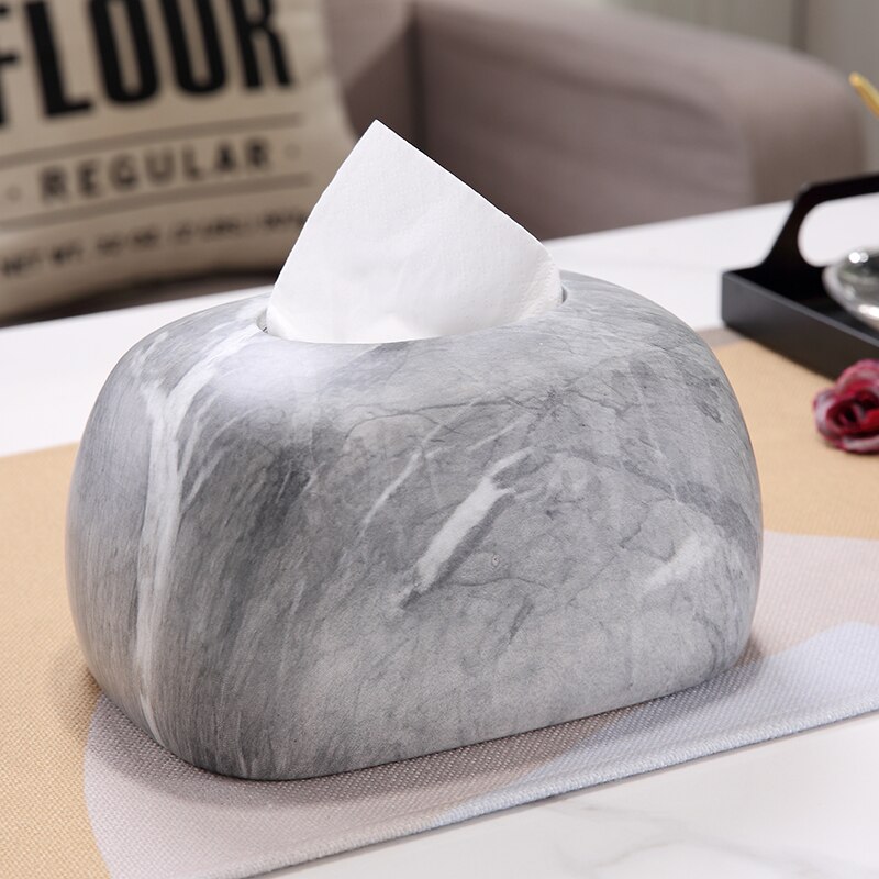 Square Oval Ceramic Tissue Box Desktop Decoration Painted Tissue Storage Box Napkin Holder Paper Towel Tube Storage Organize Box: oval a5