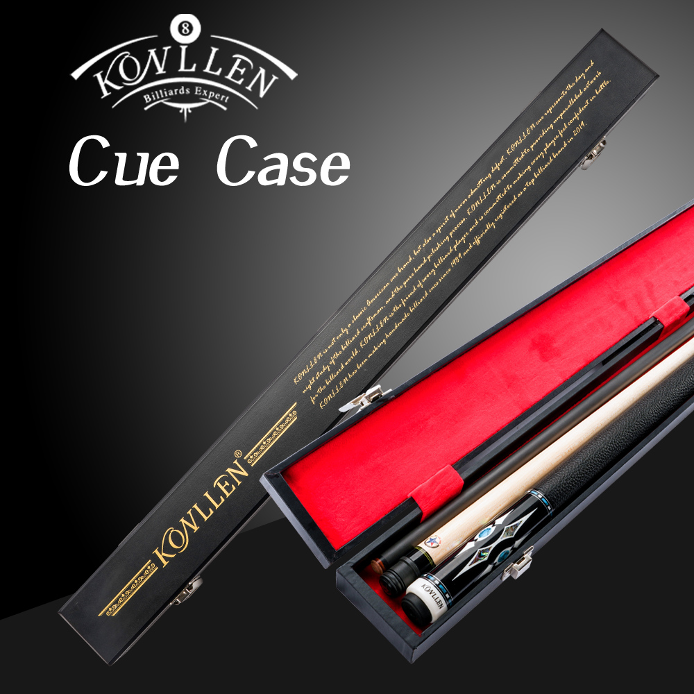 KONLLEN Billiards Box 2 Holes 82cm Length Wood Case Protect The Cue Pool Cue Stick Case Waterproof Box Billiards Accessories