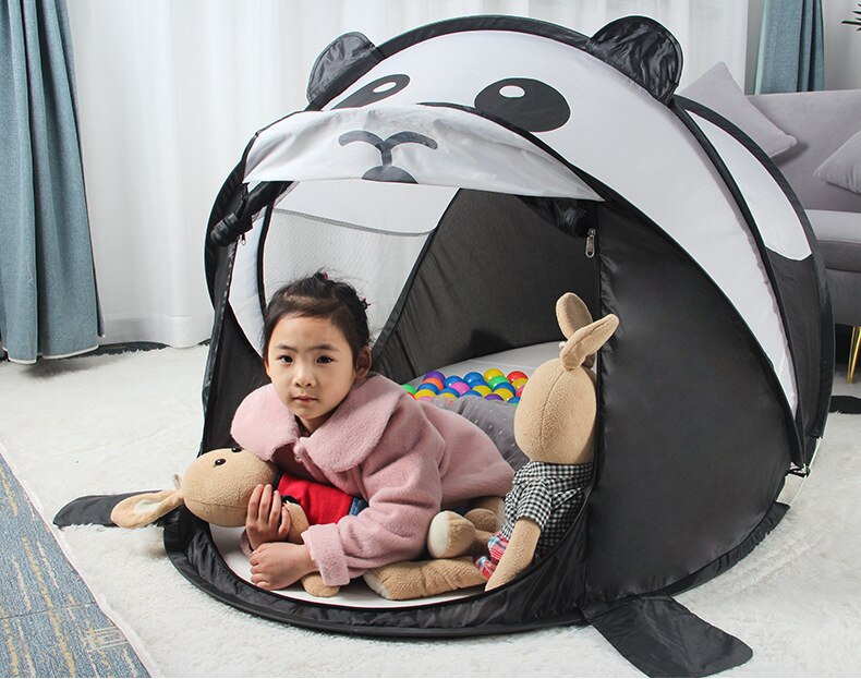 Tenda per bambini tenda Pop-Up dinosauro unicorno casa da gioco per bambini tenda anti-zanzara tenda da gioco per castello da interno ed esterno