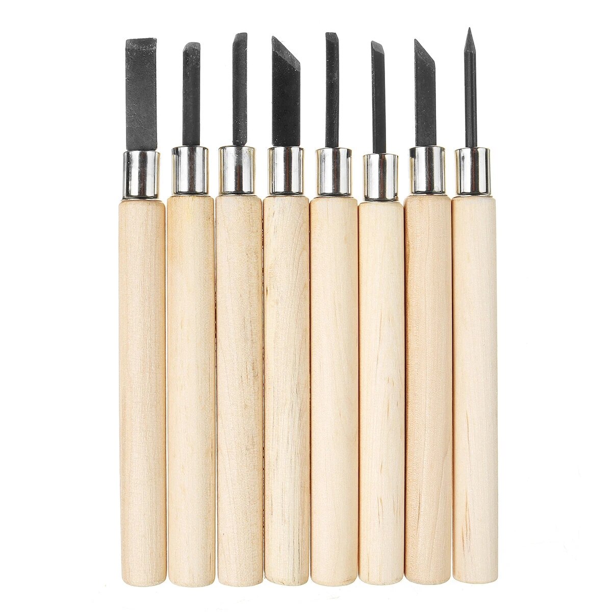 3/4/5/6/8Pcs Houtsnijwerk Tool Beitel Mes Set Houtsnijwerk Kit Houtsnede Craft carving Schrijnwerker Guts Hand Tool: 8Pcs