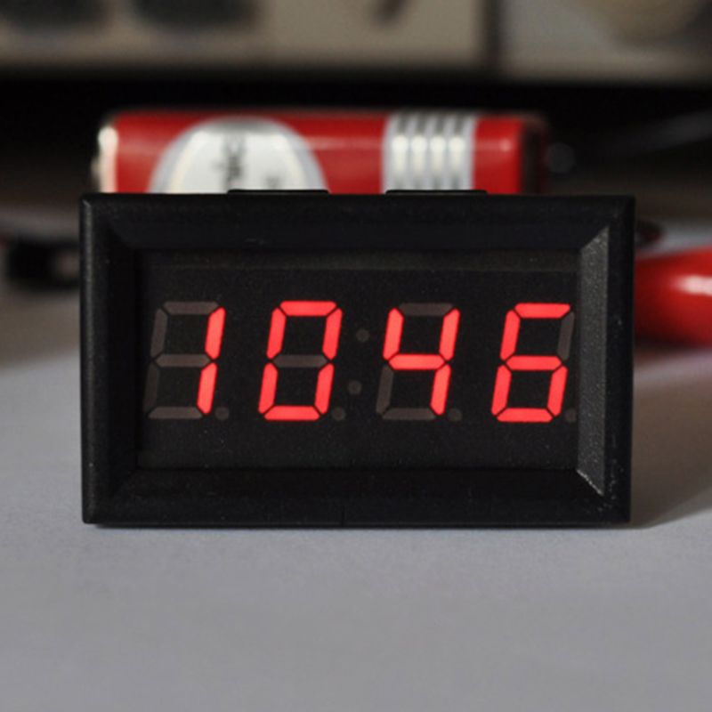 LED DIY Vehicle Electronic Clock KIT Car Motorcycle Timer LED Digital Display Power-off Memory DC4.5-30V Red Green Blue