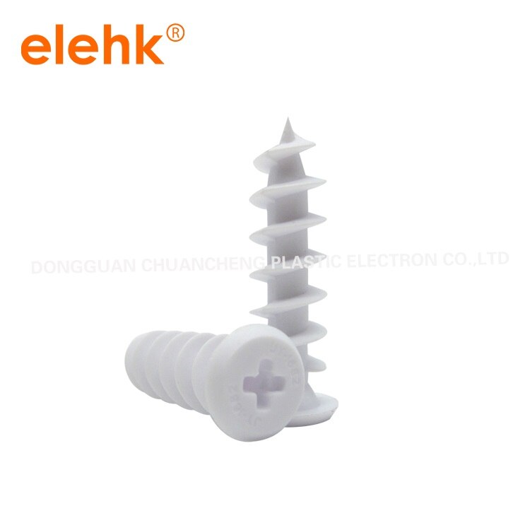 100PCS Nylon Plasterboard Fixings Plastic Anchor Wall Plug For Drywall Expansion Anchors