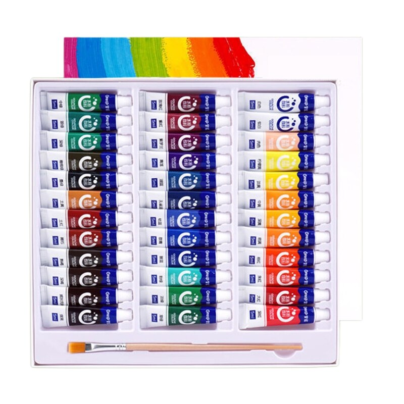 Aquarel Verf Set In Tubes Art Academy Gouache Pigment Kit 5Ml 12/18/24/36 Kleuren Voor Art student Schilders Beginners: 36A