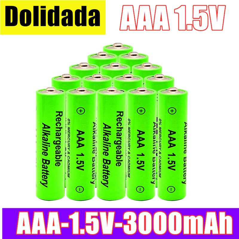 Aaa 1.5 V 3000 Mah Oplaadbare Batterij Aa 1.5 V. Oplaadbare Alcalinas Drummey Voor Speelgoed Light Emitting Diode