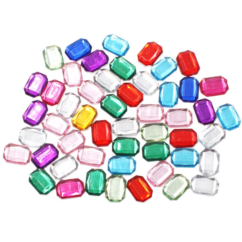 Speelgoed voor Kinderen DIY 50 Pcs Kleuterschool Acryl Diamant Decoratieve Accessoires Baby Kids Speelgoed Decoratieve Materiaal Puzzel Speelgoed: 6