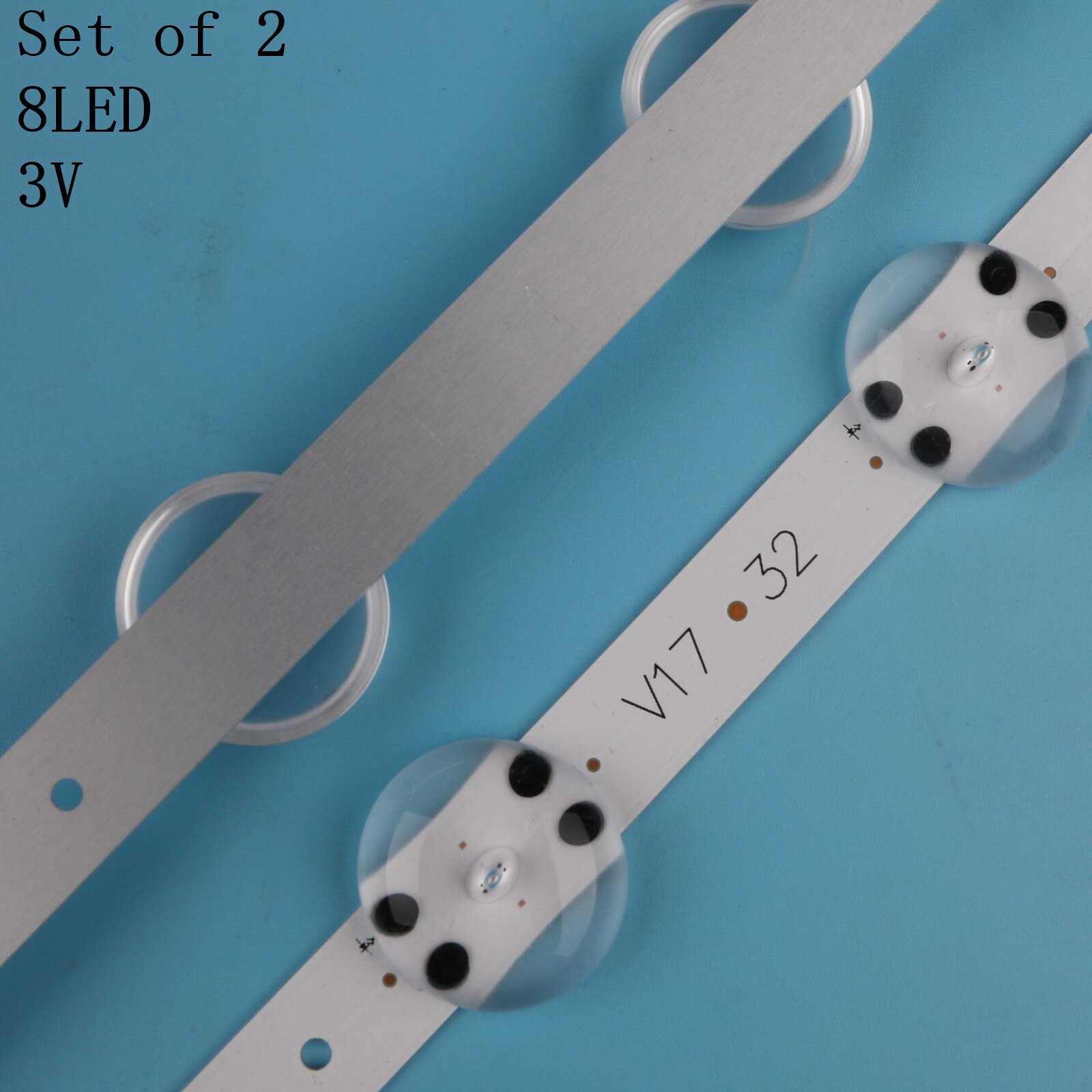 2 uds * 8LED tira de LED para iluminación trasera para LG 32LJ510V 32LJ510U HC320DXN-ABSL1-2143 LC320DXE (/)(A2) 6916L-2855B 32 V17 ART3 2855