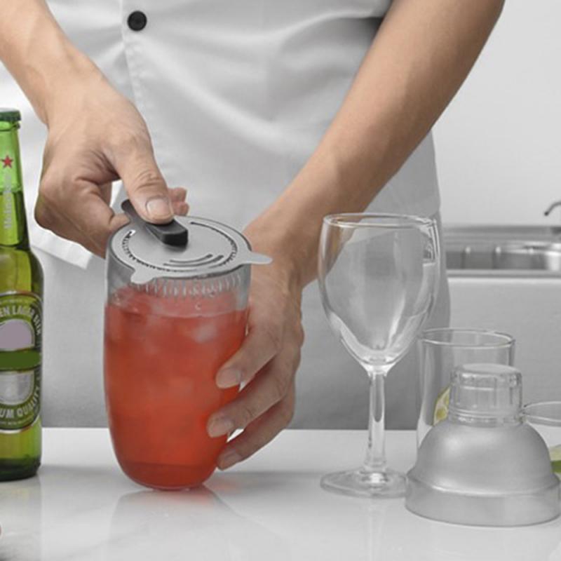 Bartending Shaker Bar Mixed Drink Ice Strainer Stainless Steel Colander Filter