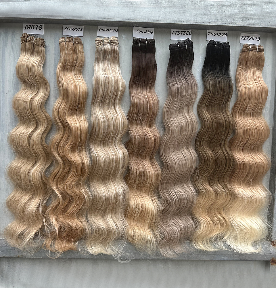 Brun chocolat 6 # Tissage en lot synthétique Body Wave en Fiber résistante à la chaleur, Extensions de cheveux doux, Bio naturel, semblable à l'humain