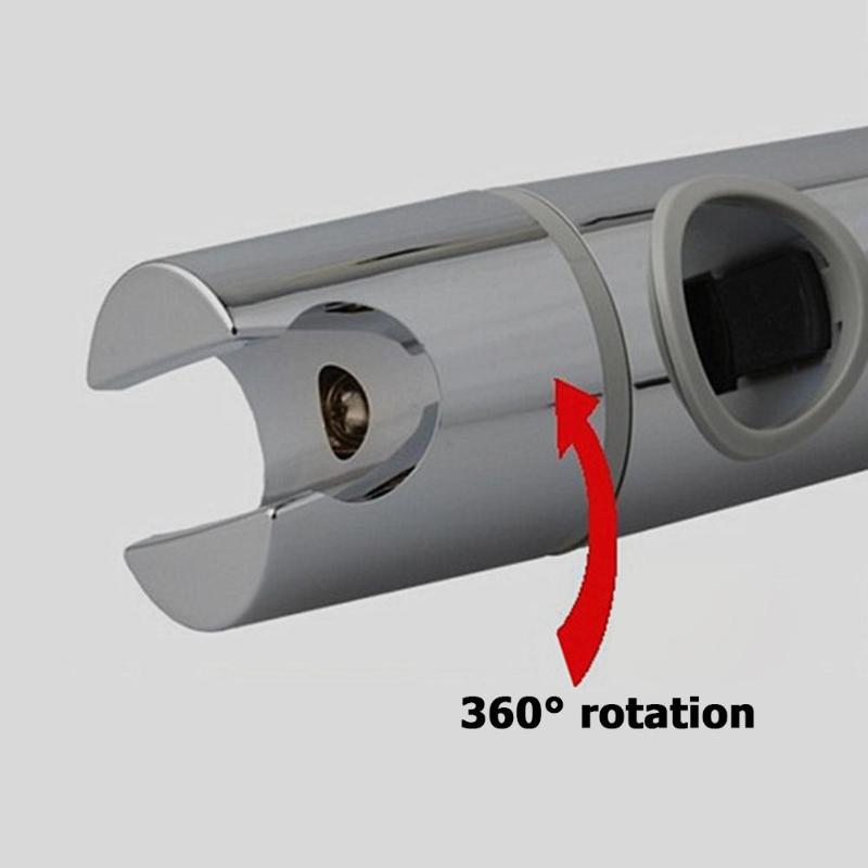 ABS Replacement Sturdy Bathroom Shower Rail Head Slider Holder Adjustable Bracket Made In Sturdy 25mm Shower Head Slider