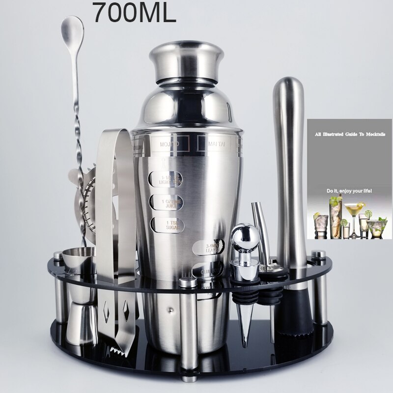 Martini Trinken Boston Edelstahl Shaker Home Bar Werkzeuge 800/750/600/450ml Cocktail Shaker Set bartender Kit Stehen