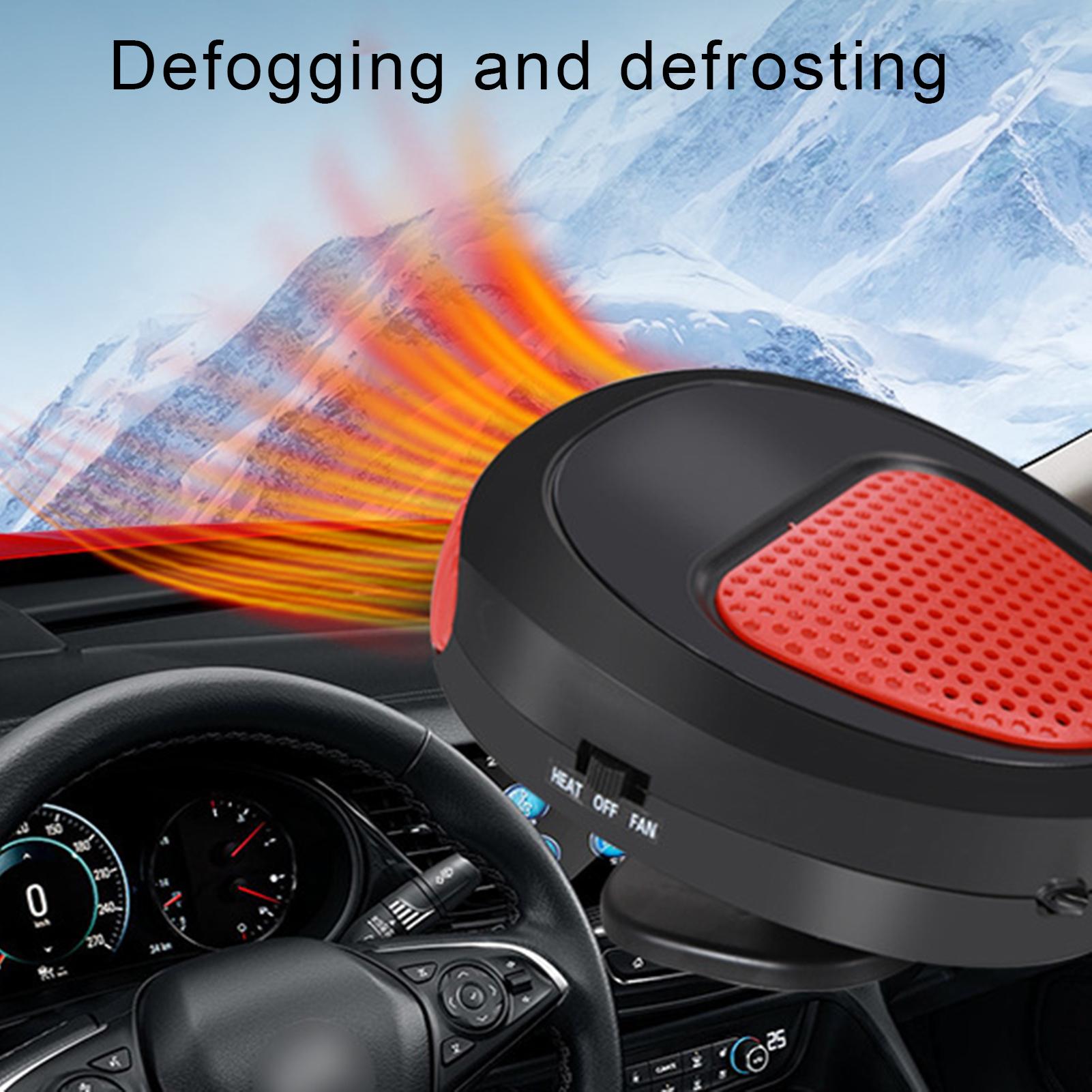 150W 12V Car Heater Electric Heater Heating Fan Portable Dryer Windshield Demister Defroster Auto Electric Heater