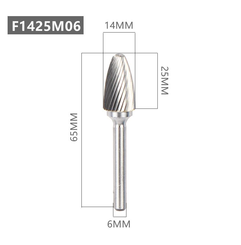 1pc Head Tungsten Carbide Rotary file Tool Drill Milling Carving Bit Tools Point Burr Die Grinder Abrasive Tools
