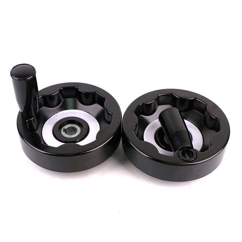 Volantino in plastica 10-20cm fresatrice per tornio pieghevole in lega tutto'interno del volantino con impugnatura rotante accessori per macchine