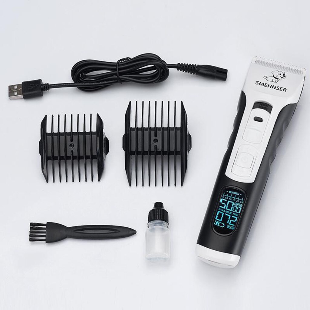 Electric Pet Clippers Dog Shaver Low Noise Grooming Trimmer Groom Clipper