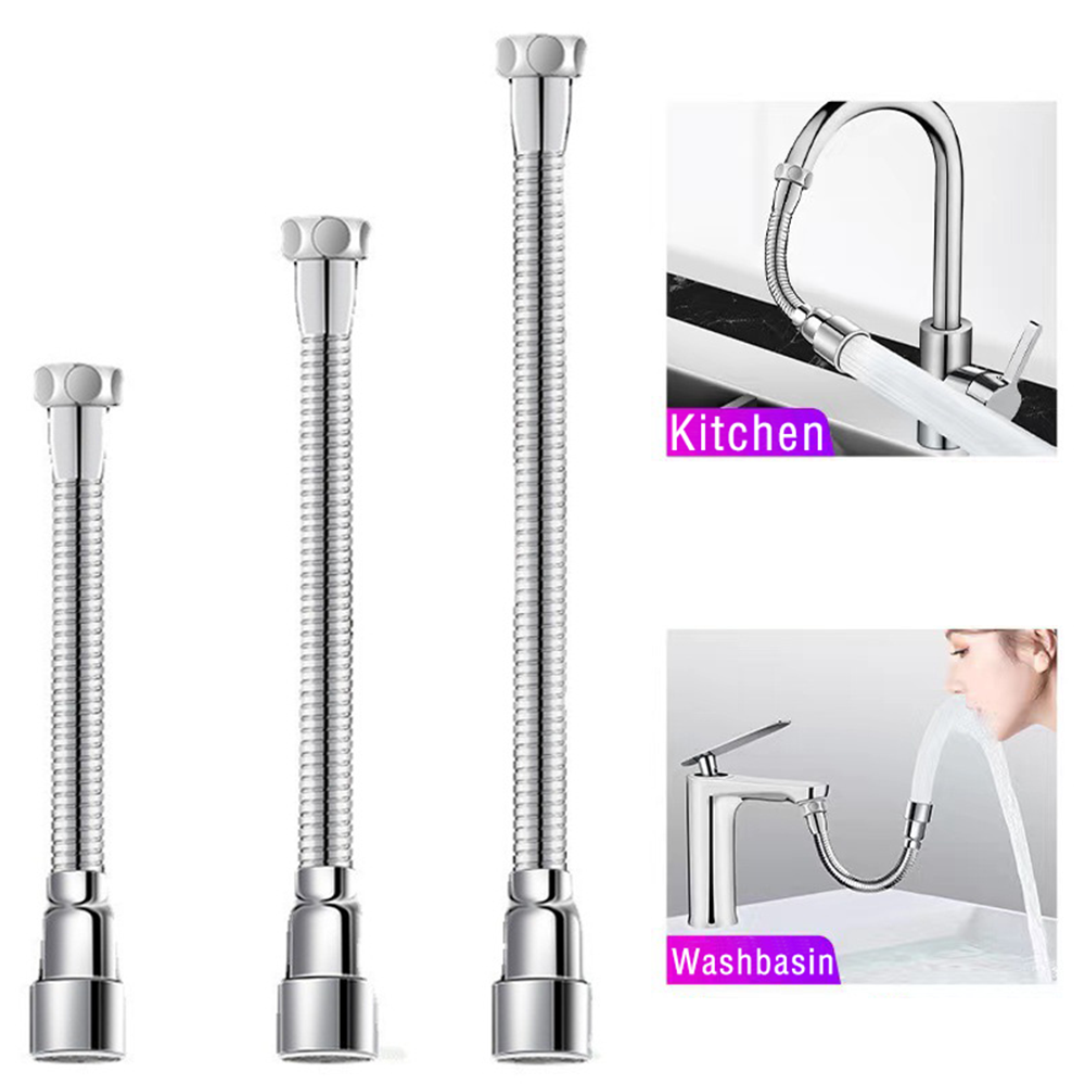 12-50cm Universal Wasserhahn Extender Edelstahl 360 ° Drehung Küchen spüle Anti-Spritz düse Belüfter Verlängerung schlauch Modi