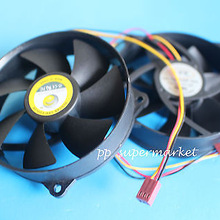 1 stks 92mm x 25mm 12 v 3Pin Ronde Rode Blade PC Intel AMD CPU Cooling Heatsink Fan