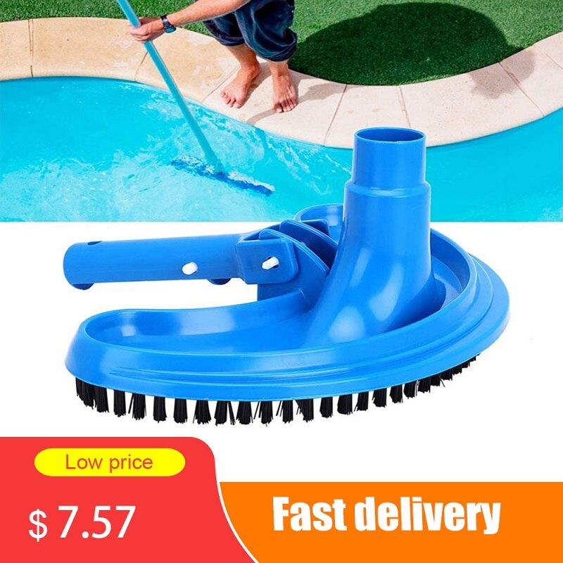 Swimming Pool Suction Vacuum Head Brush Cleaner Half Moon Flexible Swimming Pool Curved Suction Head Cleaning Tool Pool Suction