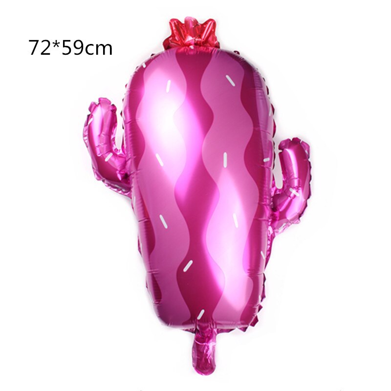 Ballon en film d'aluminium cactus, dessin animé plante, fournitures de décoration et d'arrangement pour fête d'anniversaire et mariage,