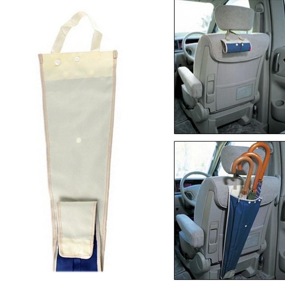 Auto Car Back Seat Headrest Umbrella Holder Foldable Storage Bag Organizer Pouch