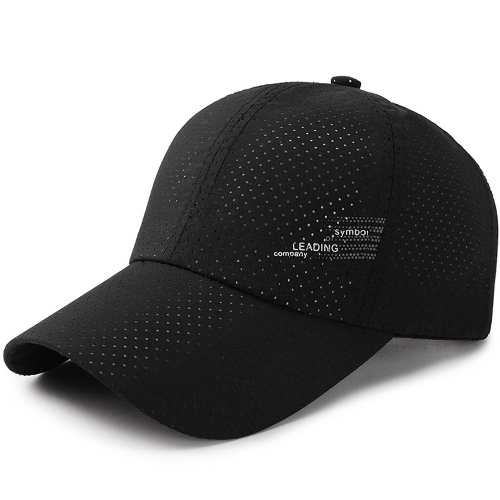 Summer Outdoor Suitable Mesh Patchwork Baseball Cap Unisex Soft And Comfortable Sun Hat Baseball Caps Шапка#l: Black
