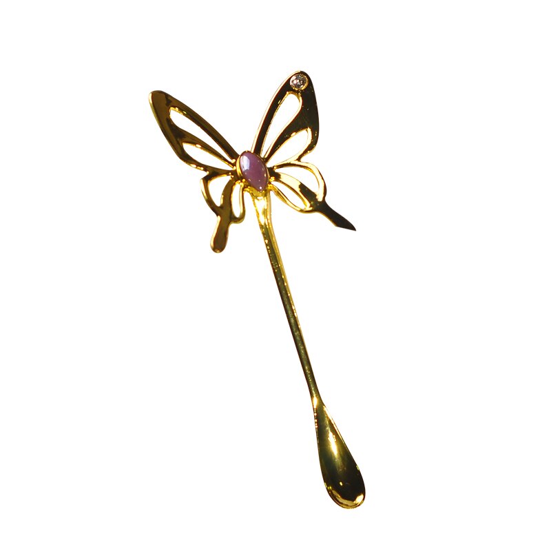 Mok Koffie Bone China Staal Gouden Lepel Mok Met Geschenkdoos Luxe Keramische Water Cup Menglepel: 1pc spoon
