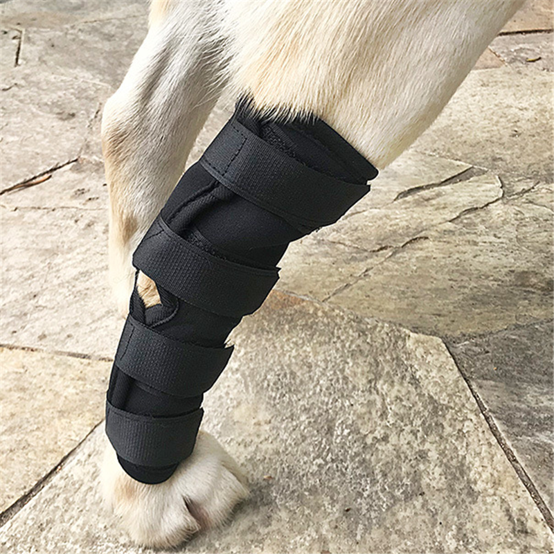 2 unids/lote rodilleras para mascotas rodilleras de apoyo para perro para pierna envolver la articulación transpirable recuperar las piernas protector para perros