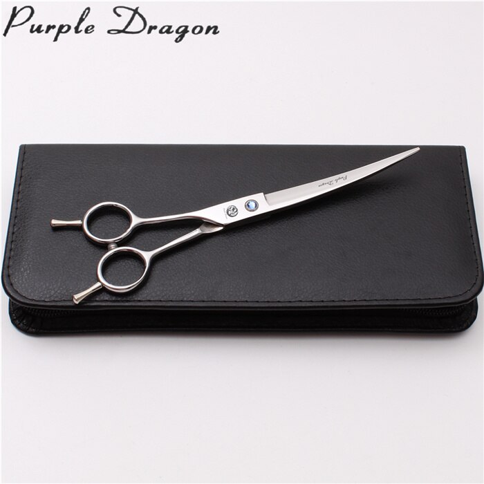 Linker 7.0 "JP Roestvrij Paarse Draak Shiny Animal Scharen Rechte Schaar Dunner Schaar Gebogen Schaar Huisdier Schaar z3006: Z4006 Yin UC 7Y