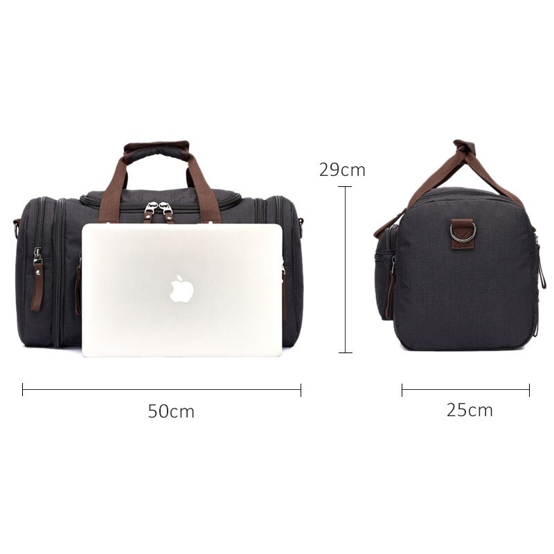 Scione bolsas de equipaje a prueba de agua, bolsos de lona de viaje de gran capacidad para hombre, bolsos de informales para la noche y el fin de semana, bolso grande de hombro