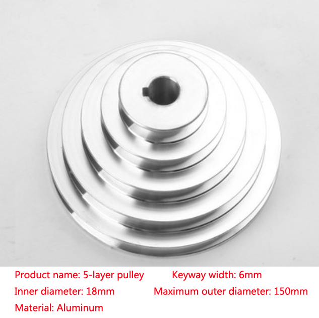 Bänkborr 54mm to 150mm ytterdiameter 14 16 18 19 20 22 24 25 28mm borrning aluminium a typ 5 steg pagodremskiva för kilrem 1pc: Vit