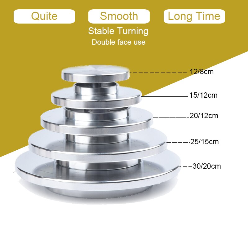 8-30cm Pottery Wheel Alloy Heavy Duty Metal Pottery Decorating Banding Wheel Quite Smooth turning pottery tools Stand Turntable