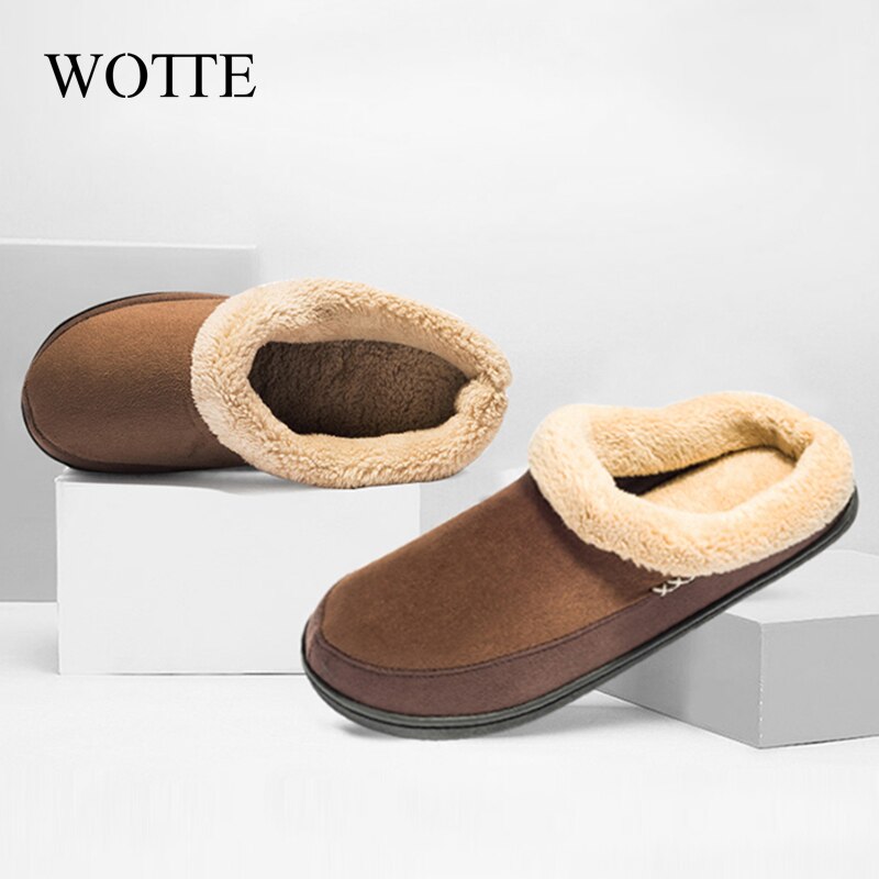 Maison coton pantoufles hommes hiver salle de bain en peluche Slipppers australie Style mâle maison intérieure chaussures hommes hausschuhe herren