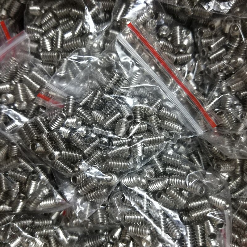 100 PCS 9mm Silver Stainless Steel Surfboard Fin Screws For Water Sports Surfing All Double Tabplugs Surfing Outdoor Accessories