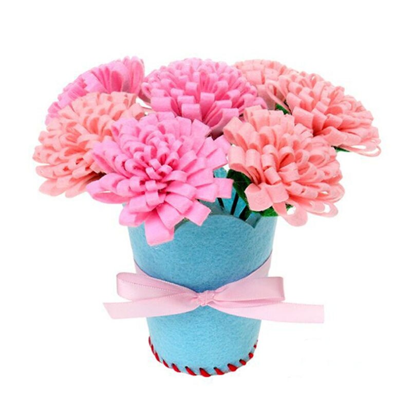 DIY hecho a mano flor artesanía de juguete niños-tejido manual de jardín de infancia Material paquete hogar decorativo ramo de flores: 28