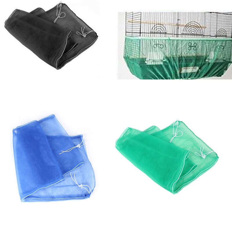 Gonna a gabbia per pappagalli con copertura per gabbia per uccelli universale gonna in nylon resistente durevole regolabile nuovo caldo (non includere gabbia per uccelli)