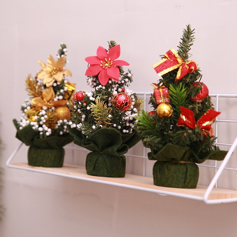 20cm bord juletræ dekoration fyrretræ mini xmas træ juledekorationfestival miniature træ år