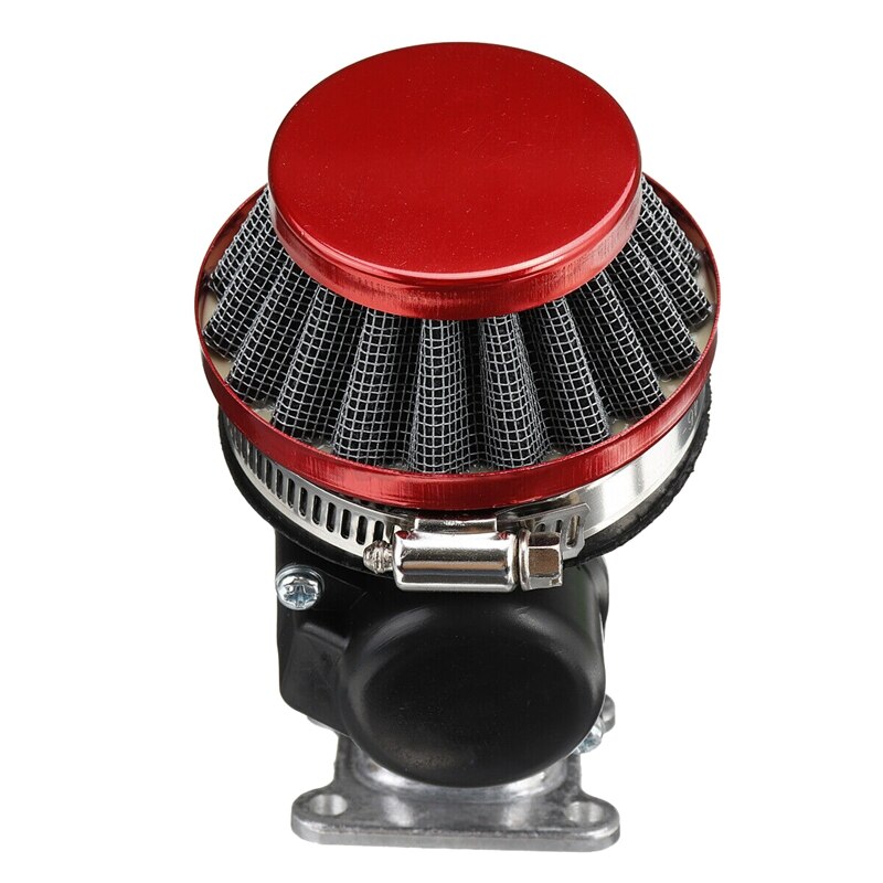 Forgasser luftfilter + pakning bilstabel for 47cc 49cc mini moto atv skittlomme sykkel